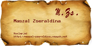 Maszal Zseraldina névjegykártya